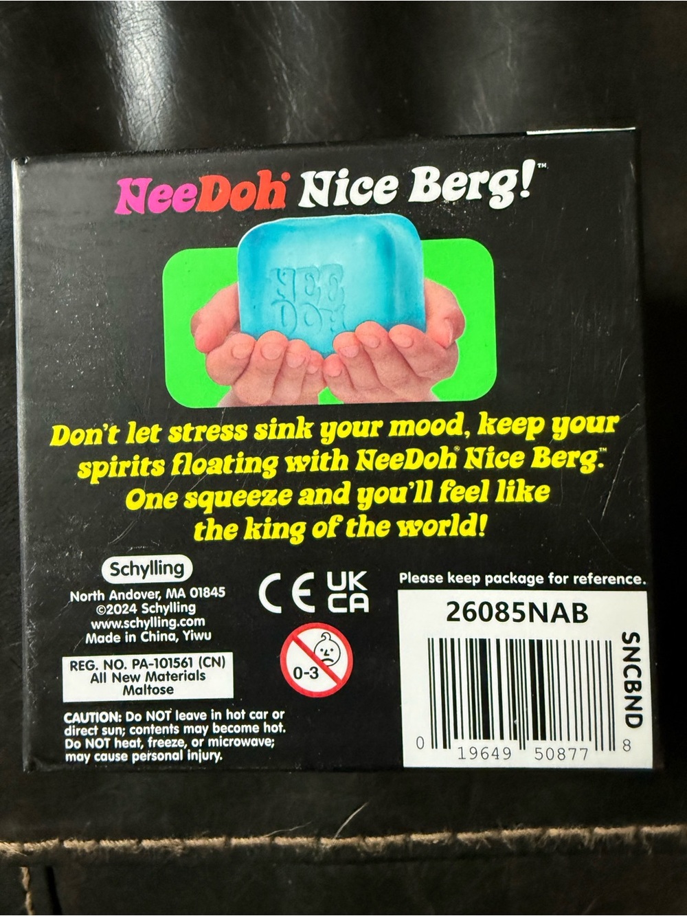 New Authentic Needoh Nice Berg Super Solid Squish - Blue - Picture 4 of 4